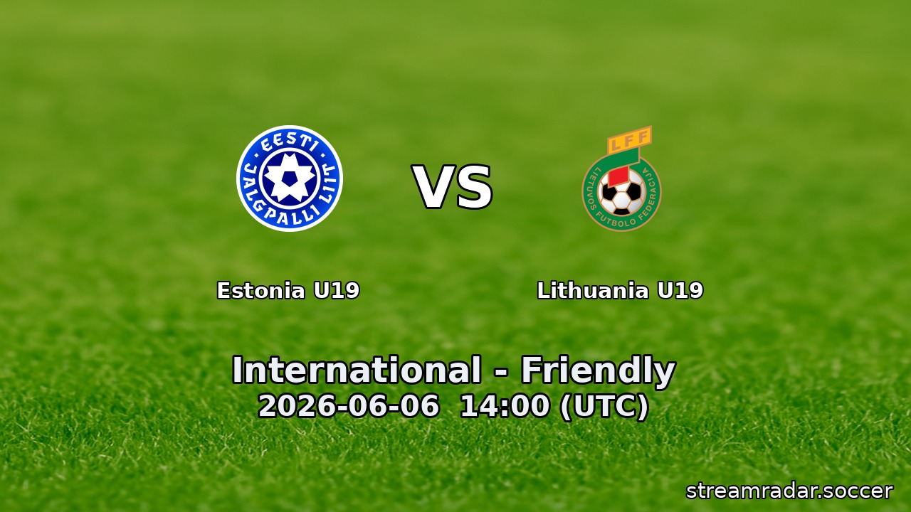 Estonia U19 vs Lithuania U19