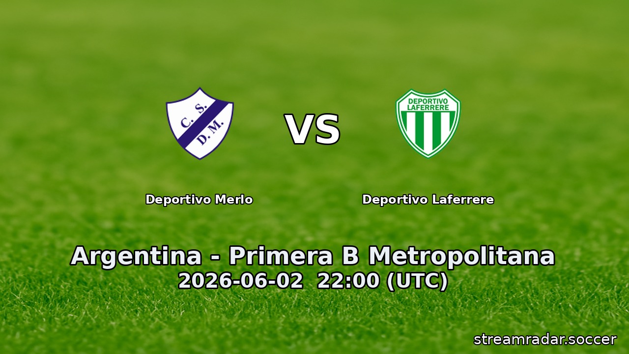 Deportivo Merlo vs Deportivo Laferrere