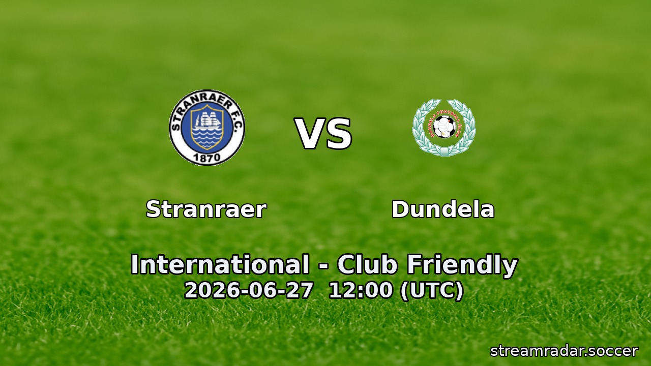 Stranraer vs Dundela