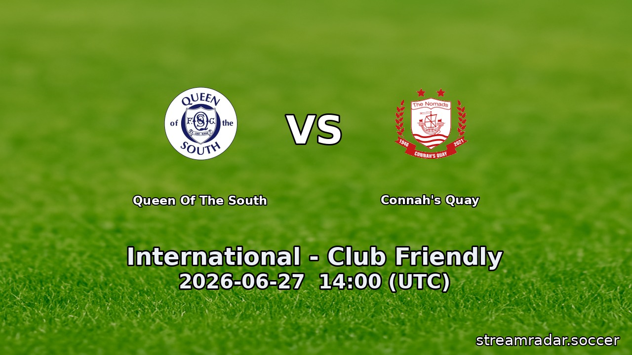 Queen Of The South vs Connah's Quay
