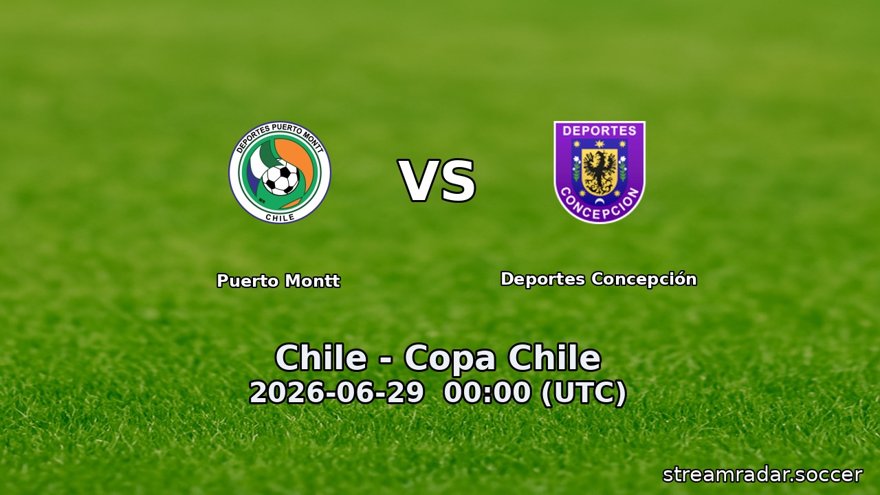Puerto Montt vs Deportes Concepción