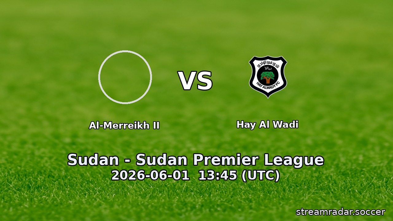 Al-Merreikh II vs Hay Al Wadi