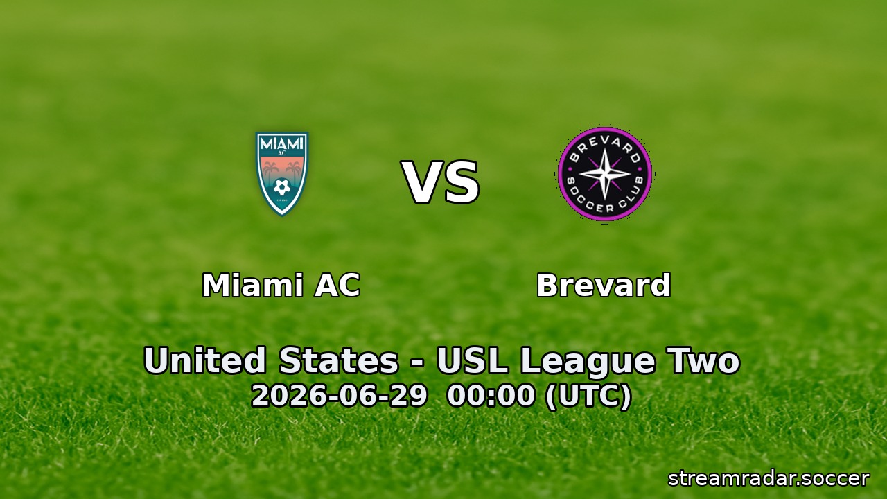 Miami AC vs Brevard