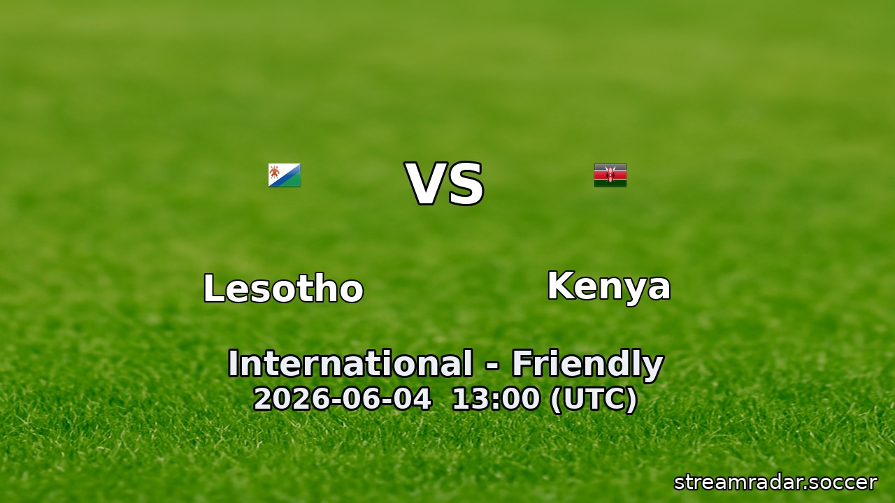 Lesotho vs Kenya