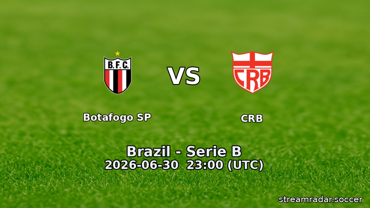 Botafogo SP vs CRB