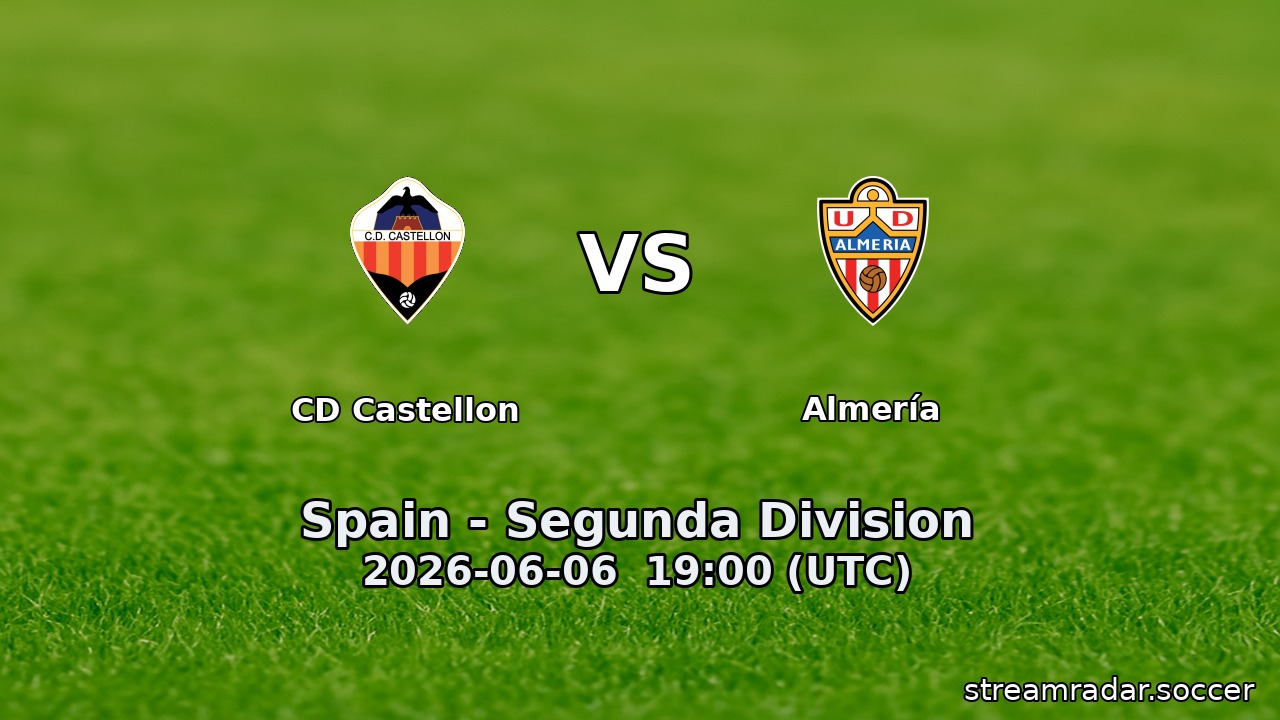 CD Castellon vs Almería