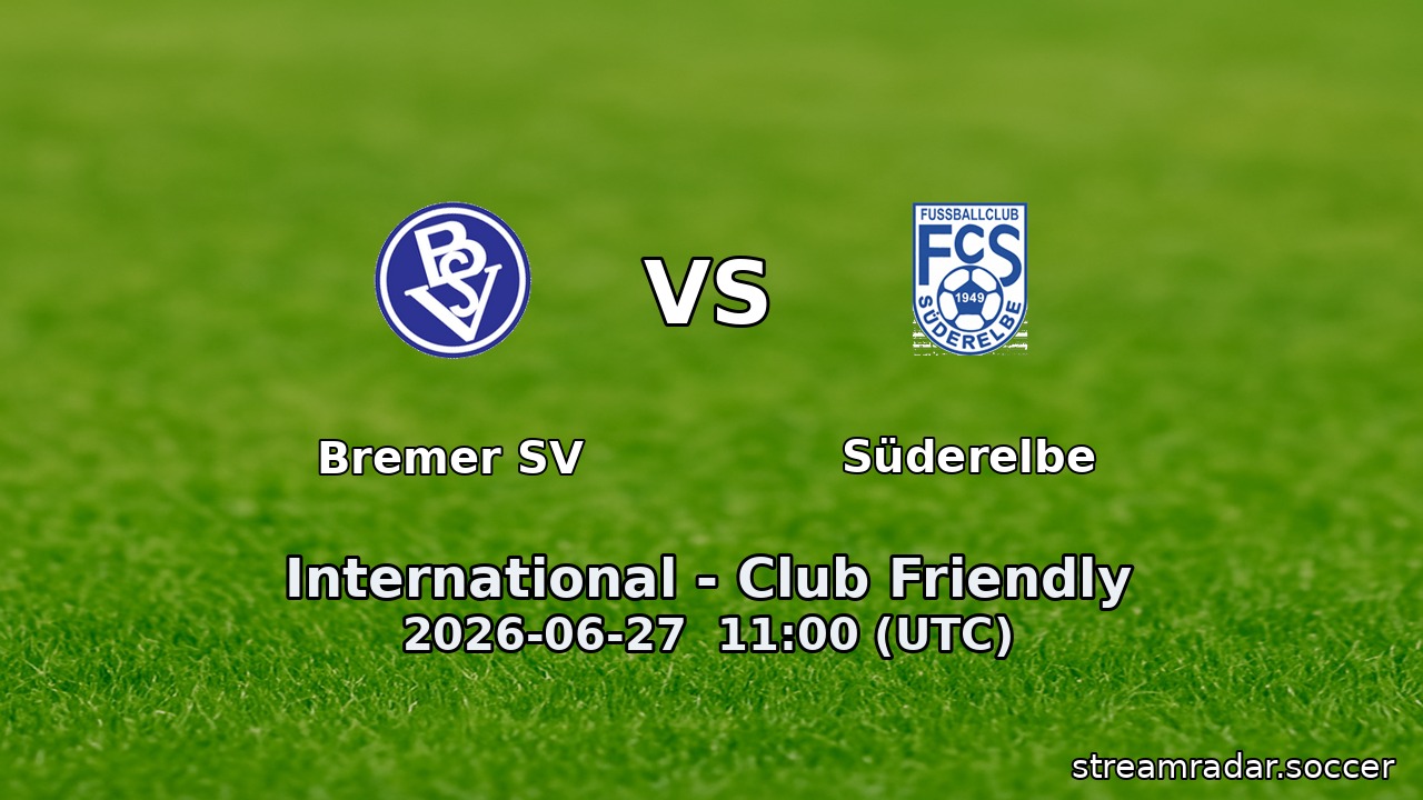 Bremer SV vs Süderelbe