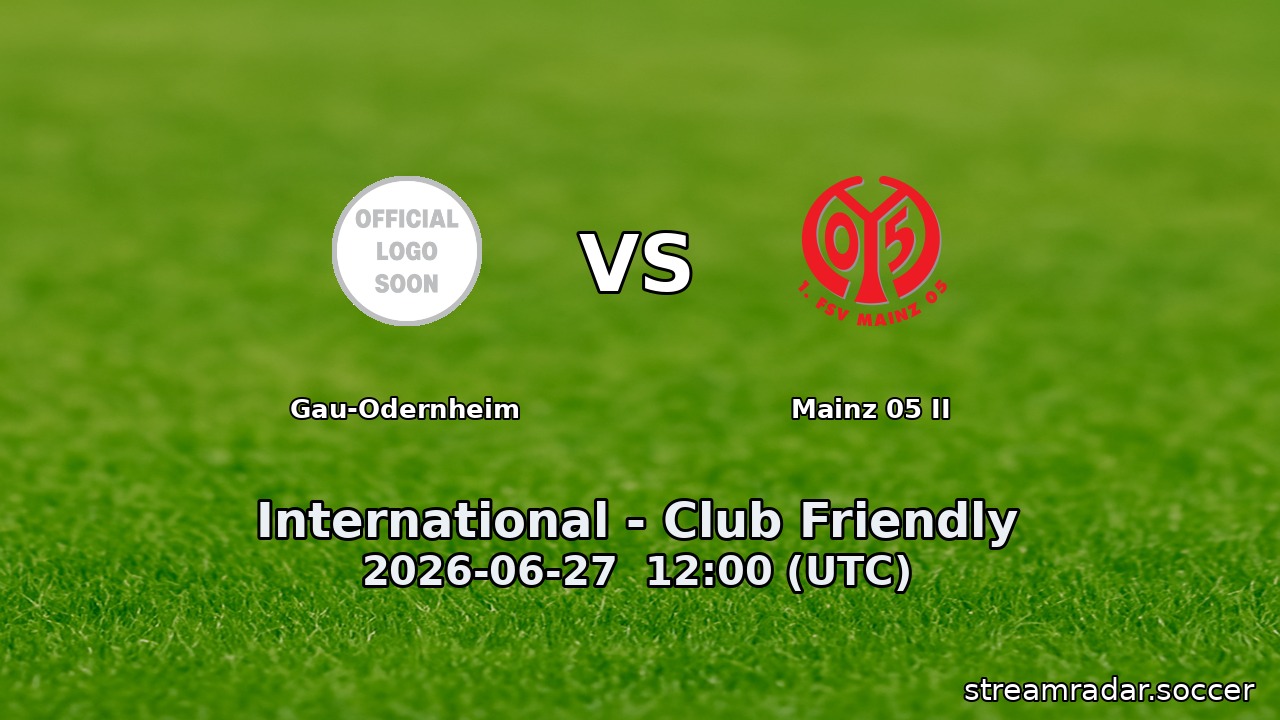 Gau-Odernheim vs Mainz 05 II