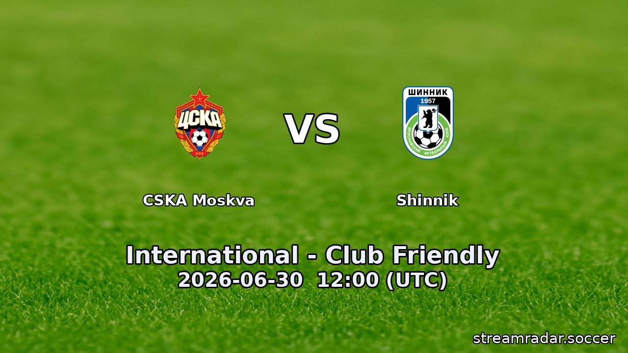 CSKA Moskva vs Shinnik