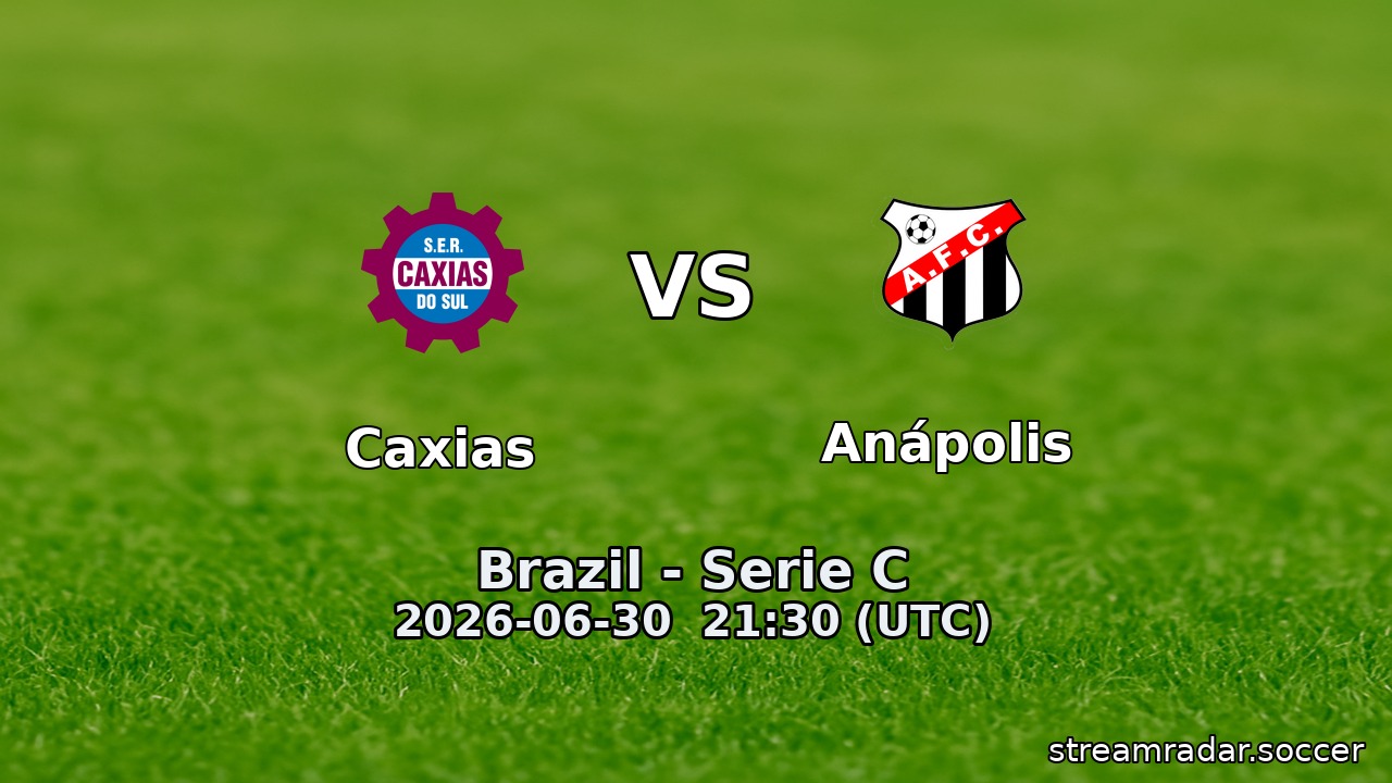 Caxias vs Anápolis