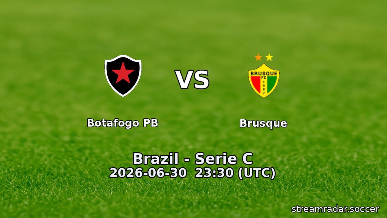 Botafogo PB vs Brusque