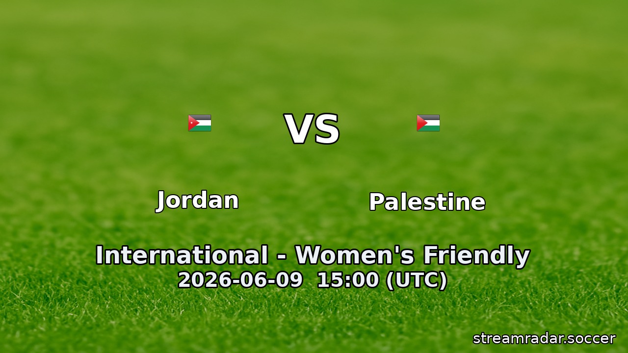 Jordan vs Palestine