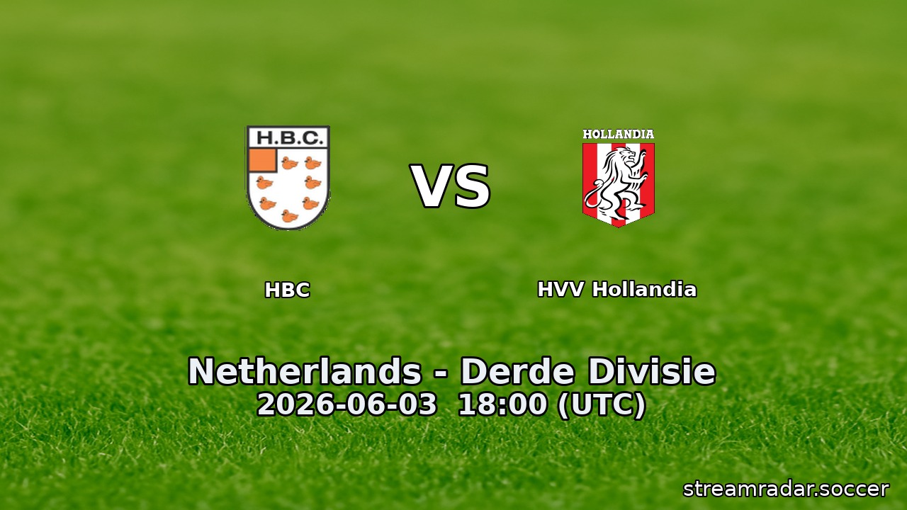 HBC vs HVV Hollandia