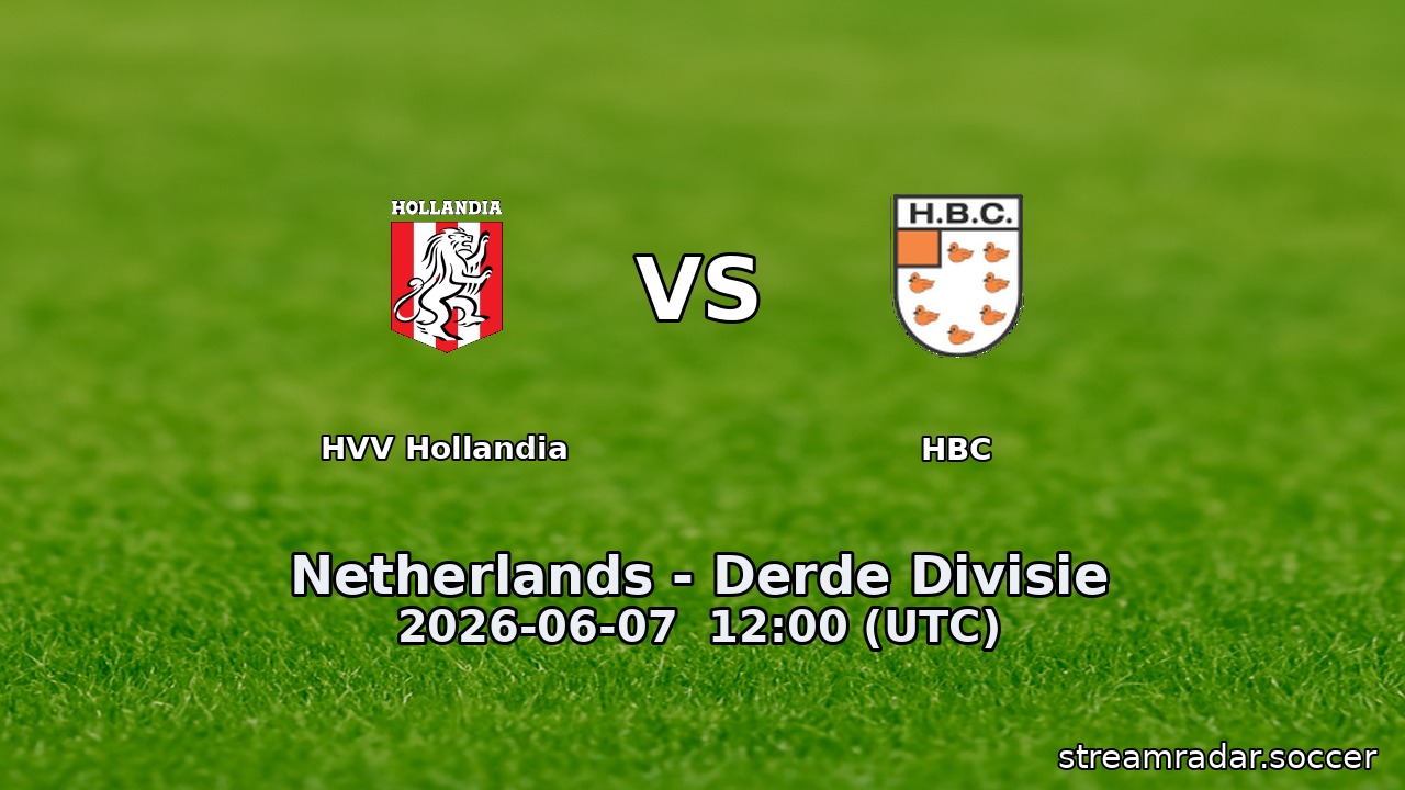 HVV Hollandia vs HBC