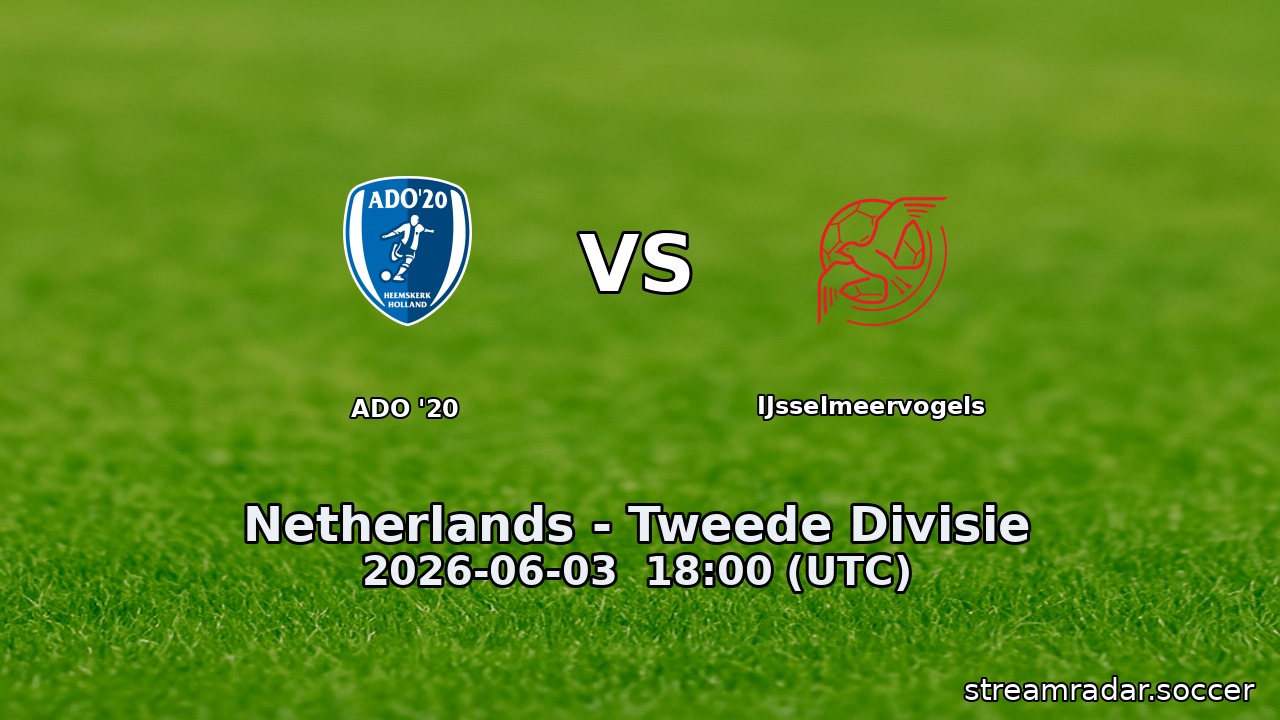 ADO '20 vs IJsselmeervogels