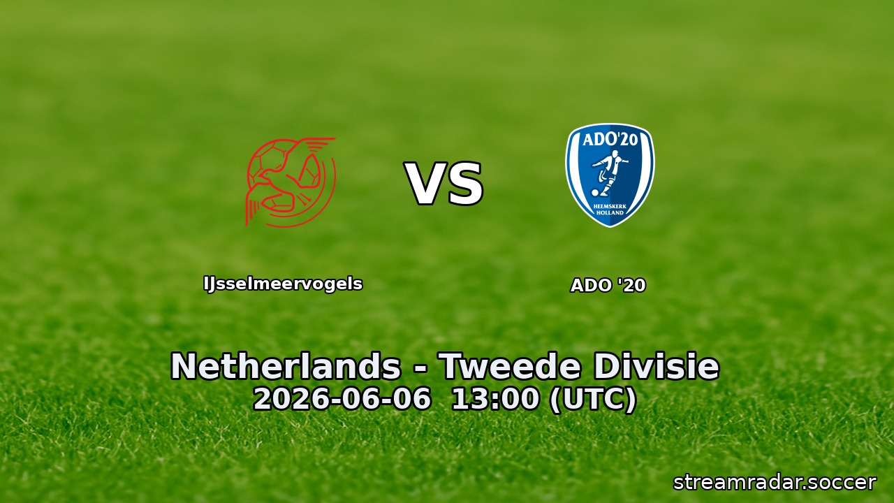 IJsselmeervogels vs ADO '20