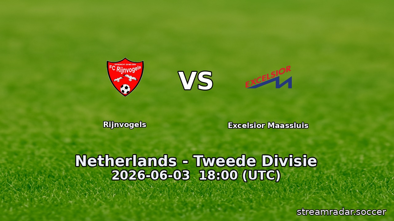 Rijnvogels vs Excelsior Maassluis