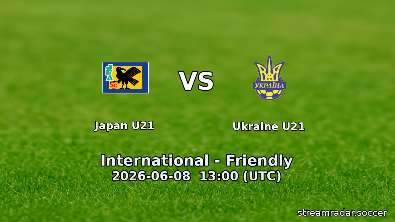 Japan U21 vs Ukraine U21
