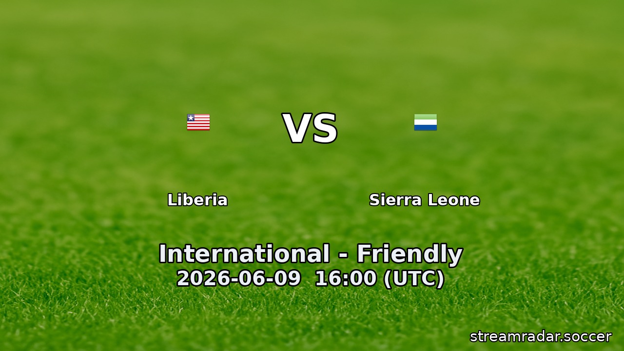 Liberia vs Sierra Leone