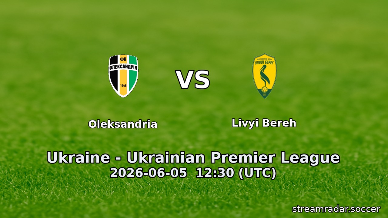 Oleksandria vs Livyi Bereh