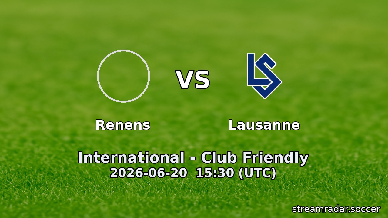 Renens vs Lausanne