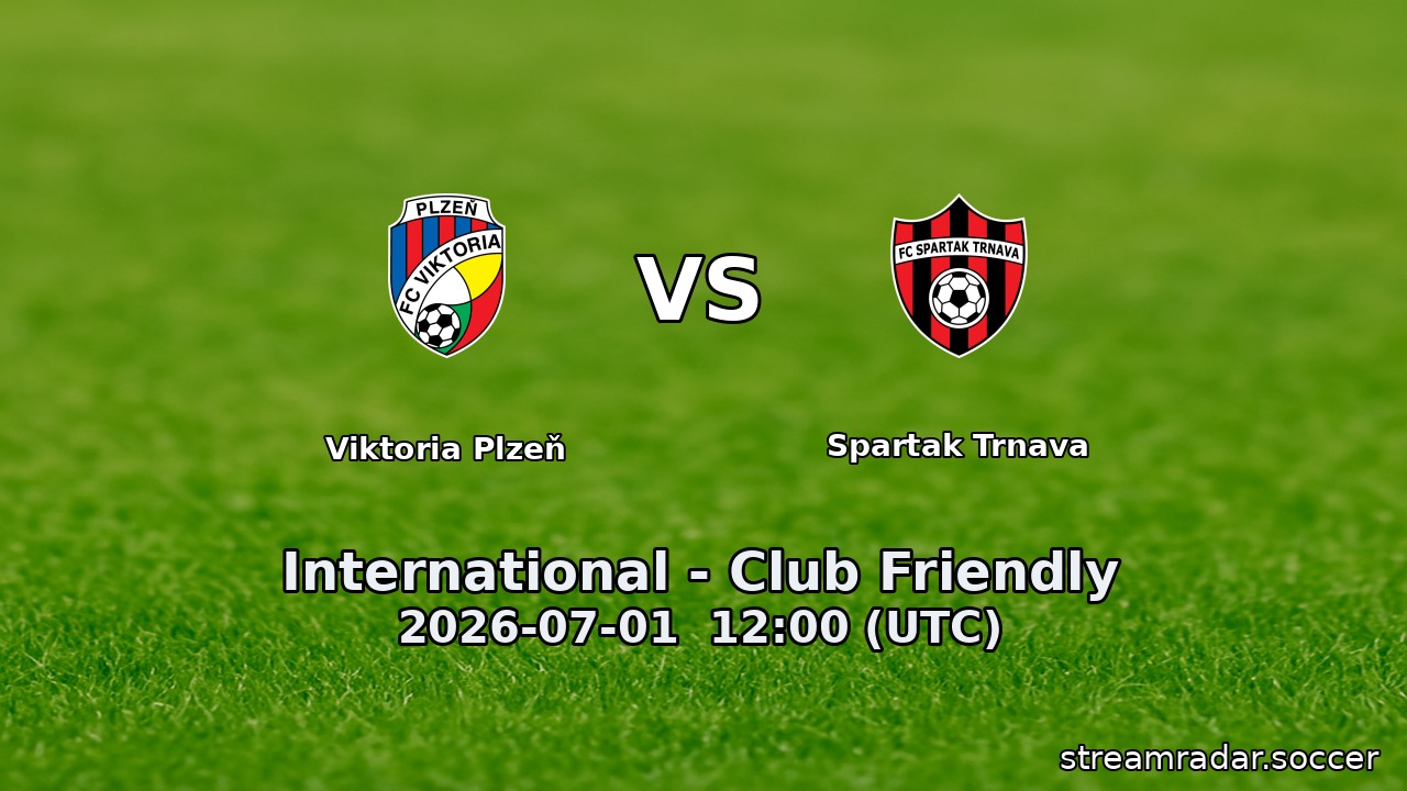 Viktoria Plzeň vs Spartak Trnava