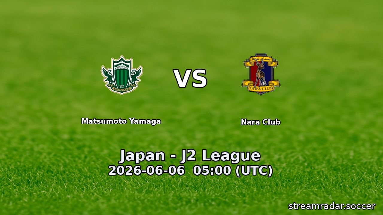 Matsumoto Yamaga vs Nara Club