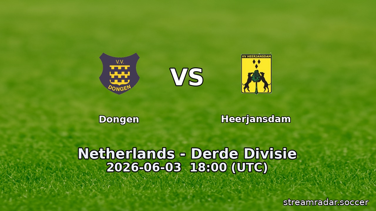 Dongen vs Heerjansdam