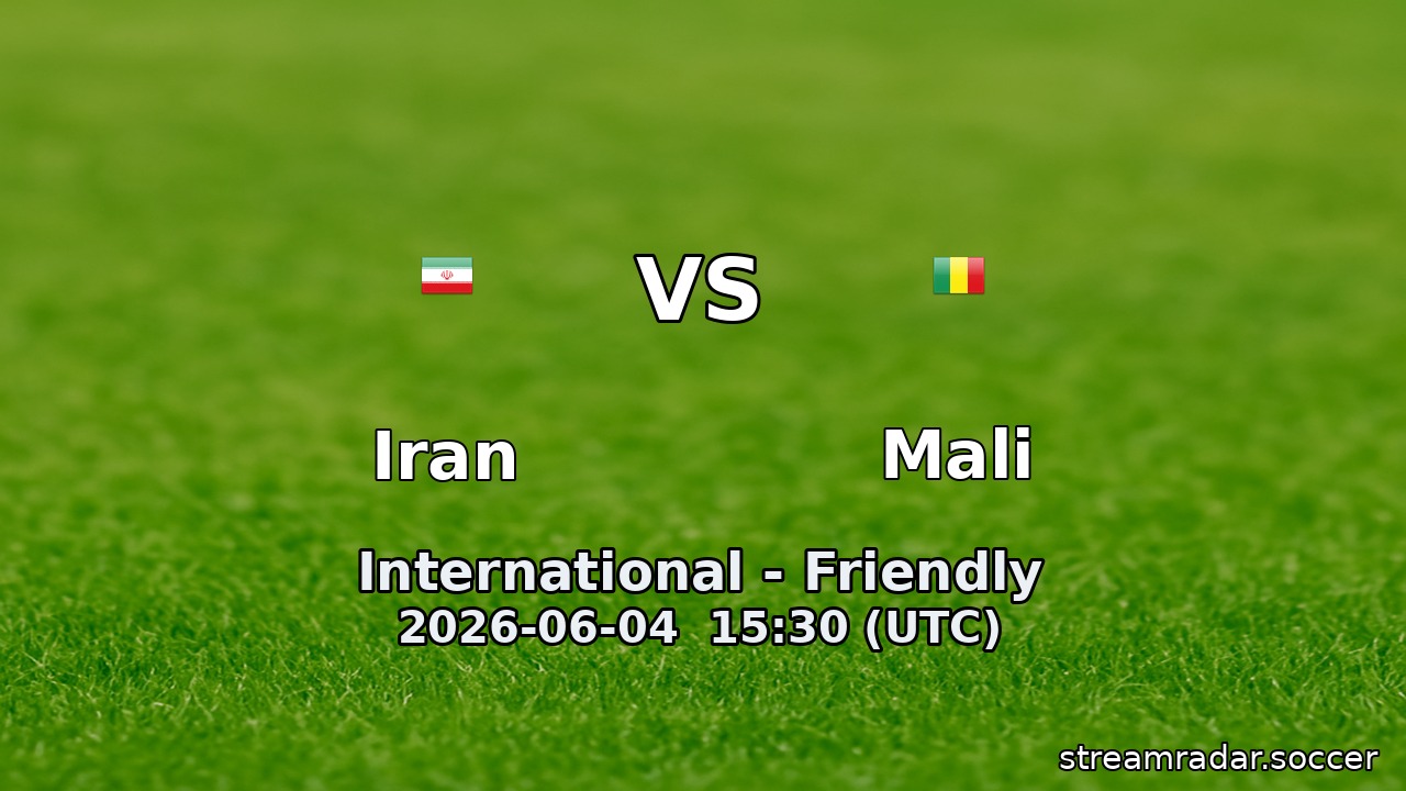 Iran vs Mali