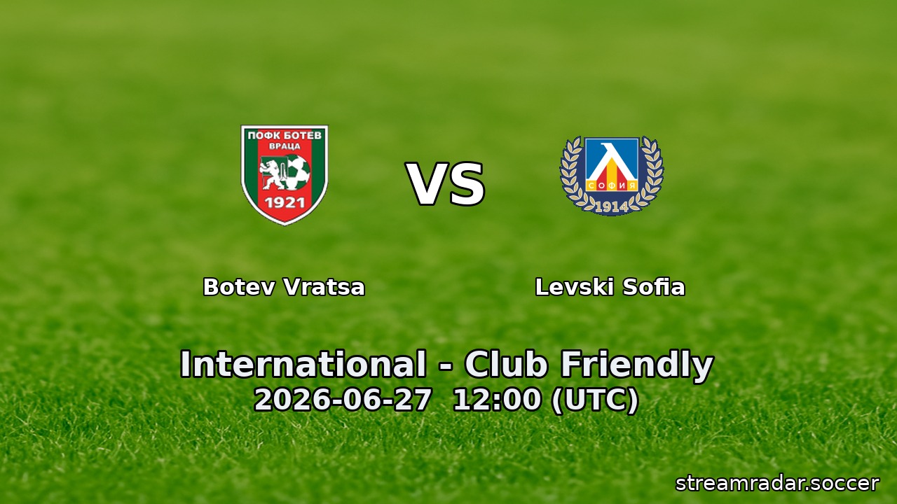 Botev Vratsa vs Levski Sofia