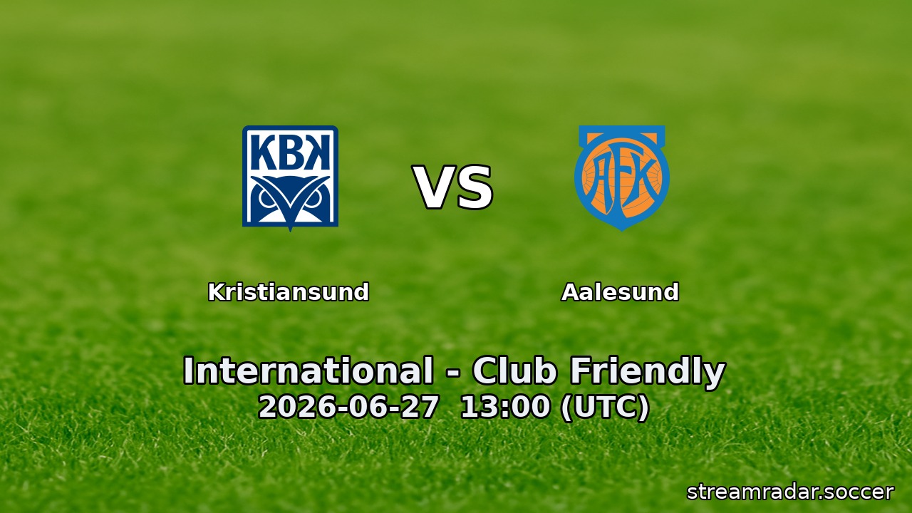 Kristiansund vs Aalesund