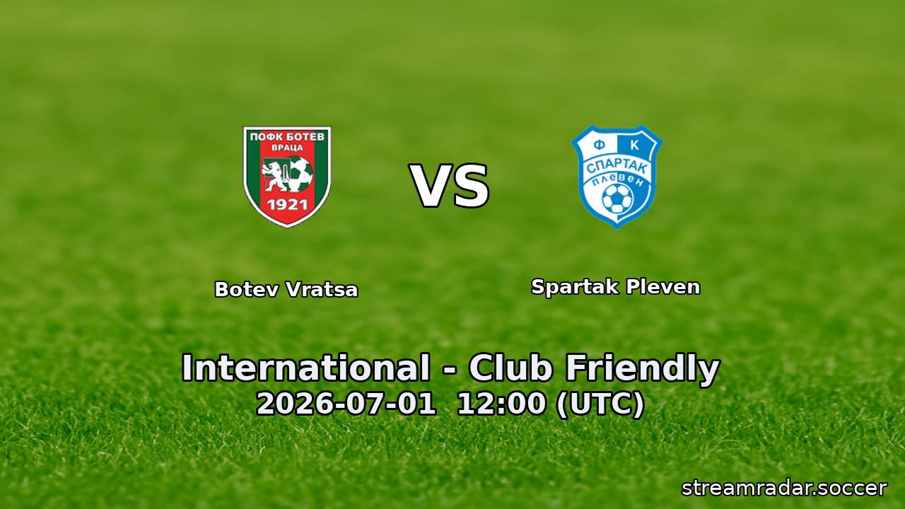 Botev Vratsa vs Spartak Pleven