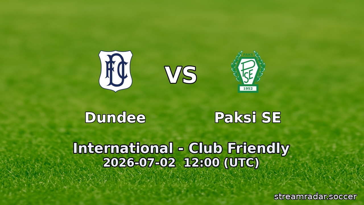 Dundee vs Paksi SE