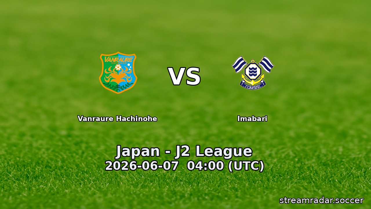 Vanraure Hachinohe vs Imabari