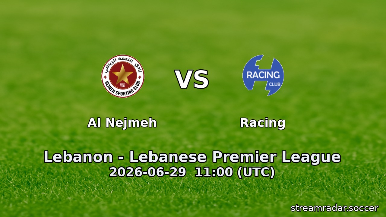 Al Nejmeh vs Racing