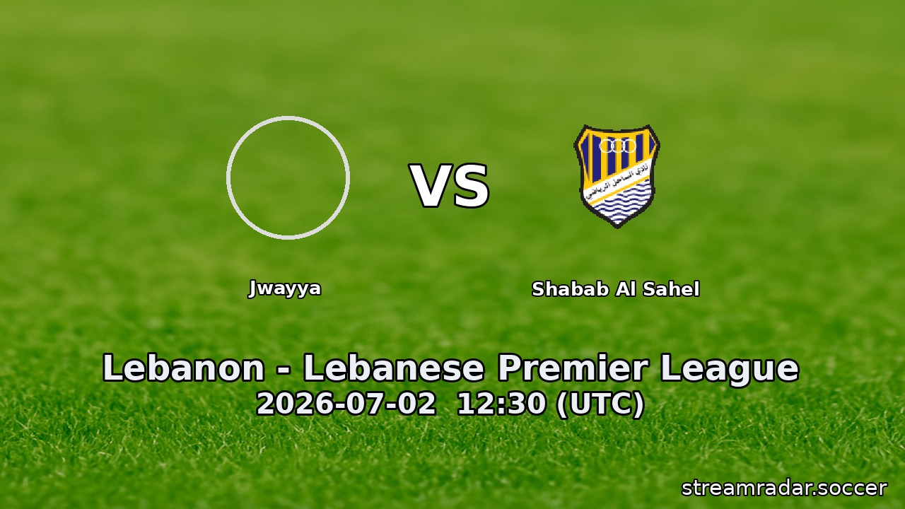 Jwayya vs Shabab Al Sahel