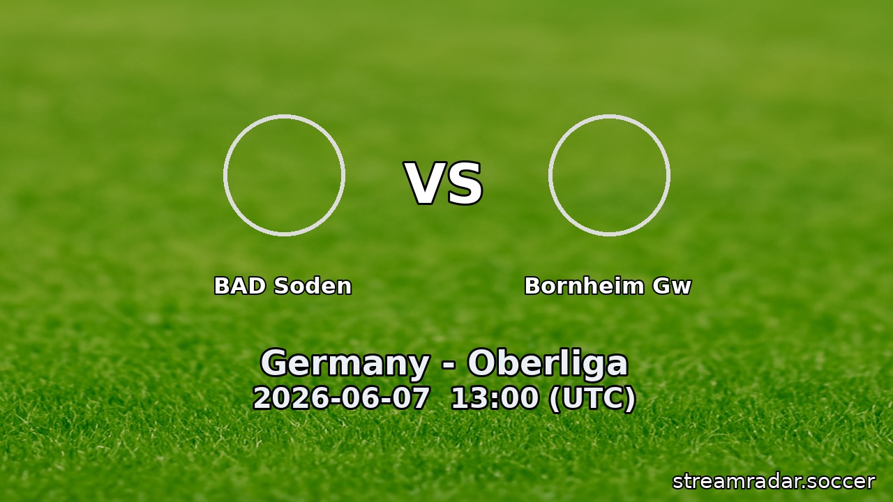 BAD Soden vs Bornheim Gw