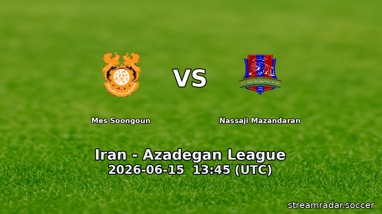 Mes Soongoun vs Nassaji Mazandaran