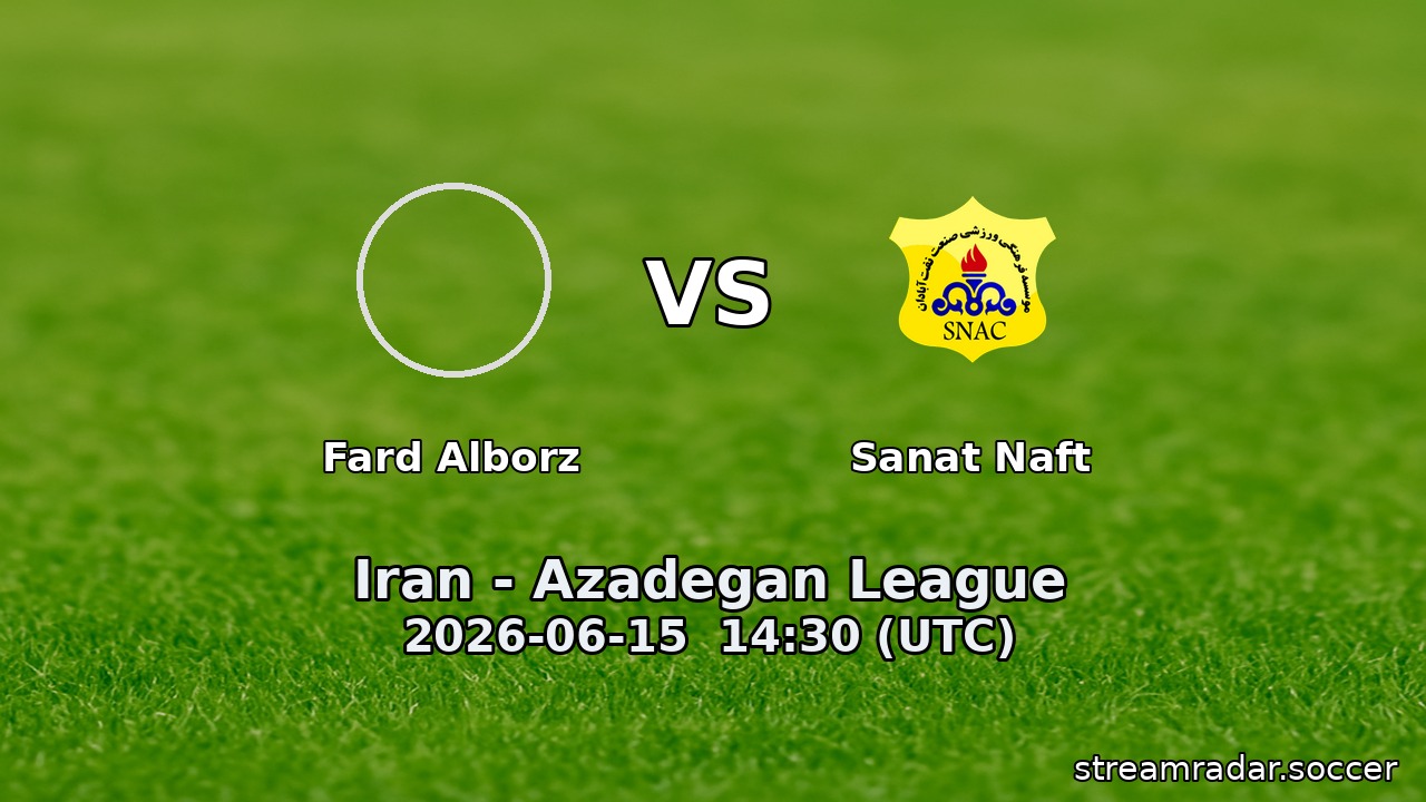 Fard Alborz vs Sanat Naft
