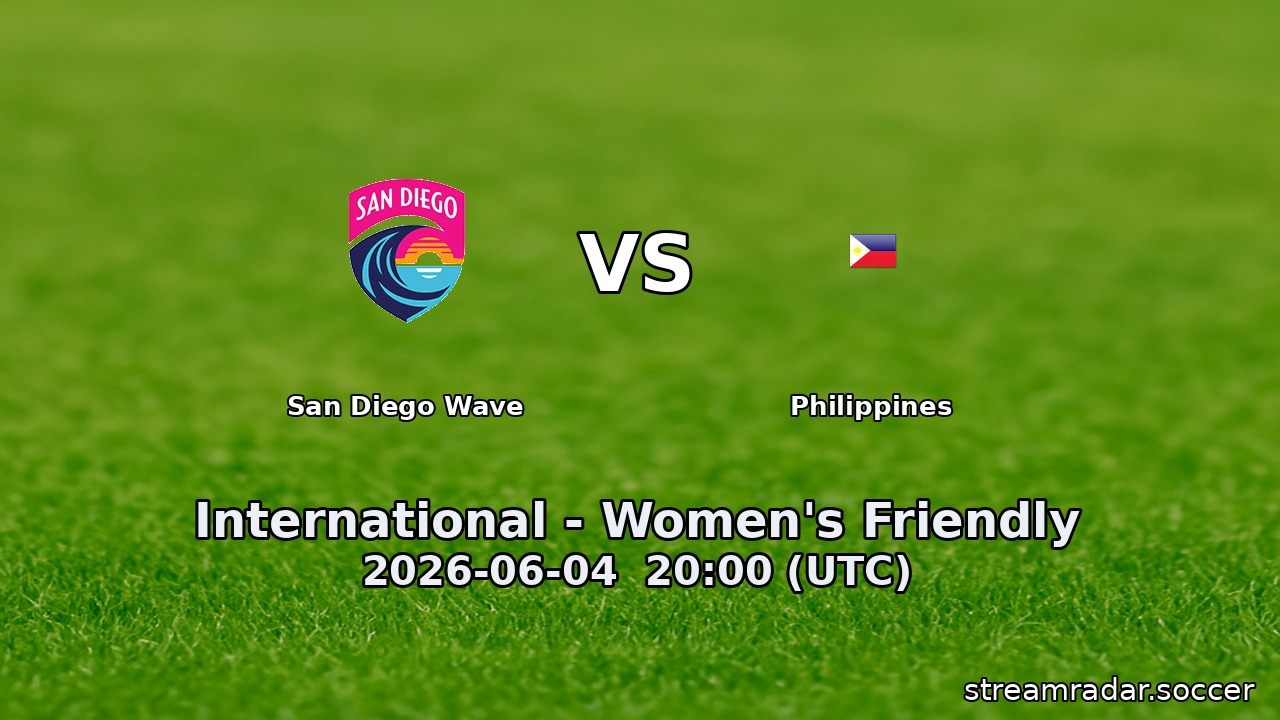 San Diego Wave vs Philippines
