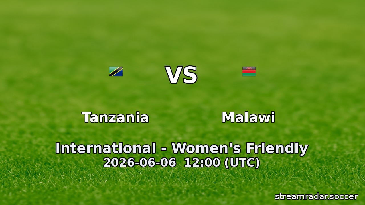 Tanzania vs Malawi