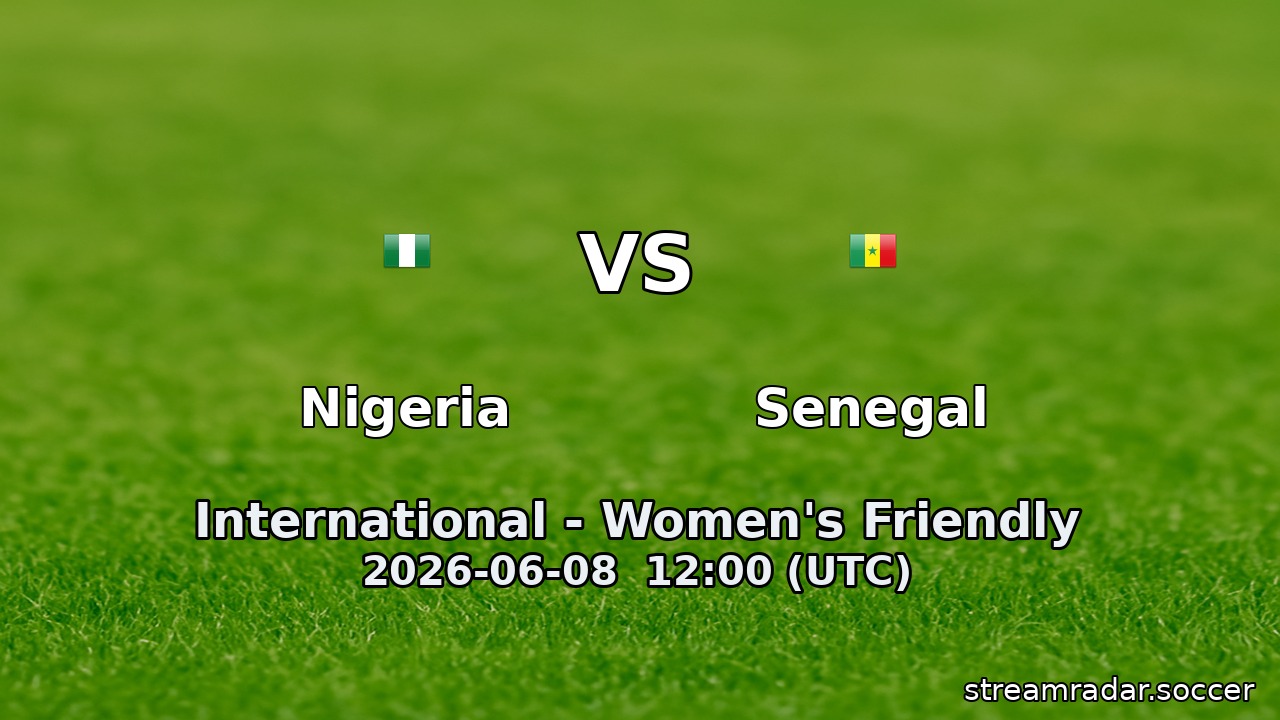 Senegal vs Nigeria
