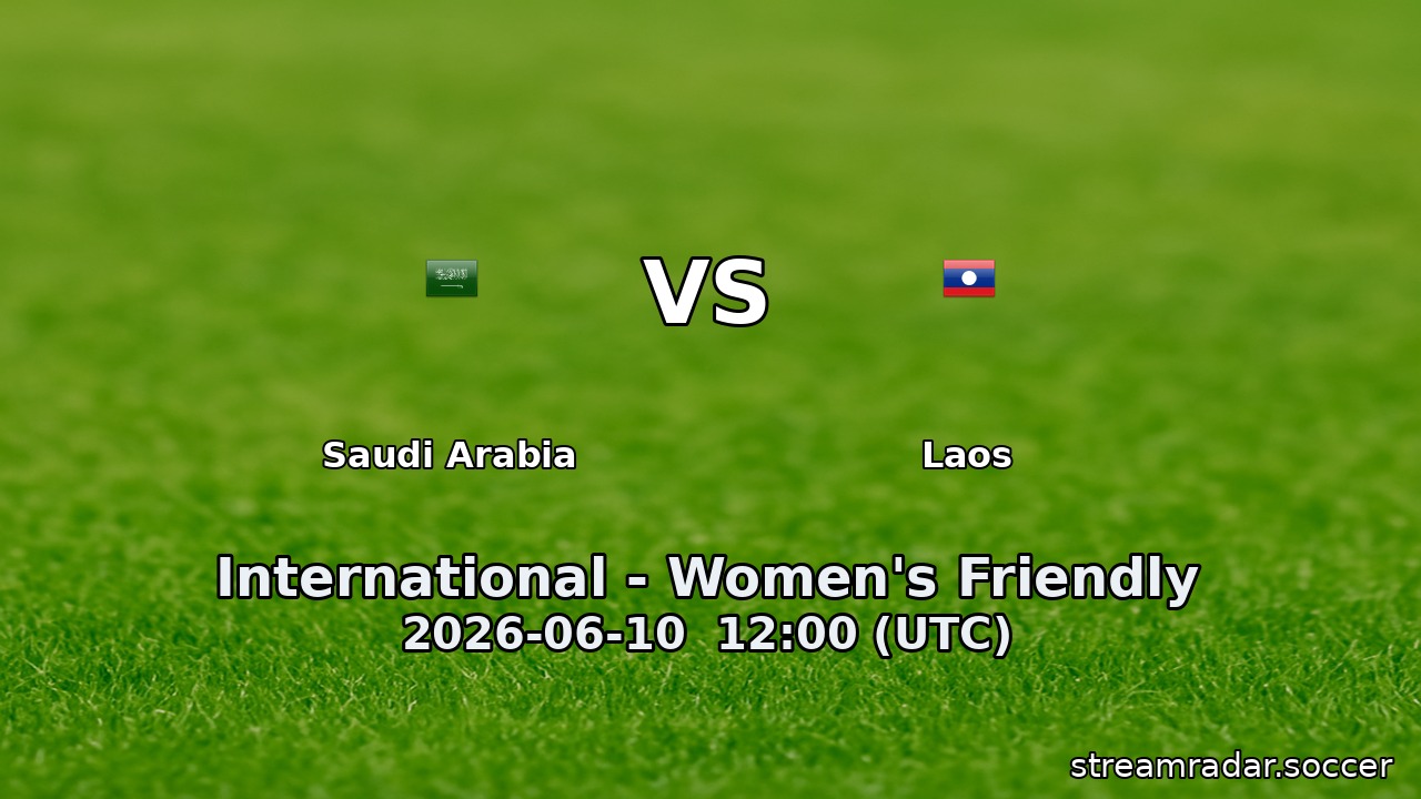 Saudi Arabia vs Laos