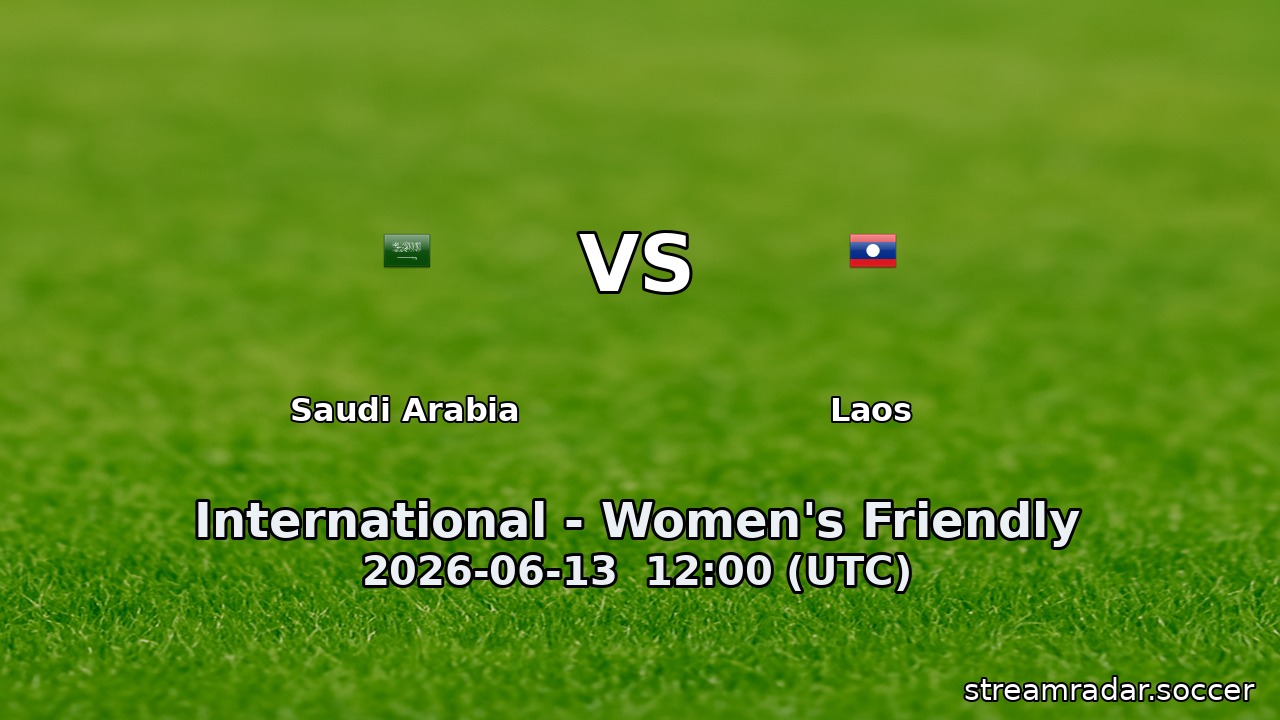Saudi Arabia vs Laos