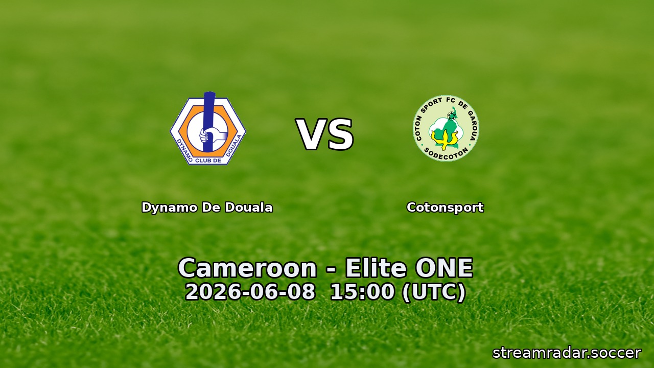Dynamo De Douala vs Cotonsport