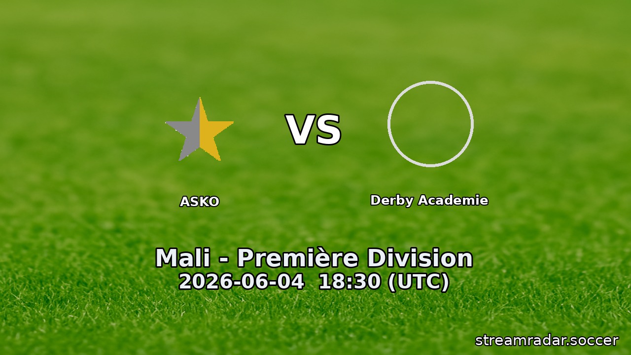 ASKO vs Derby Academie