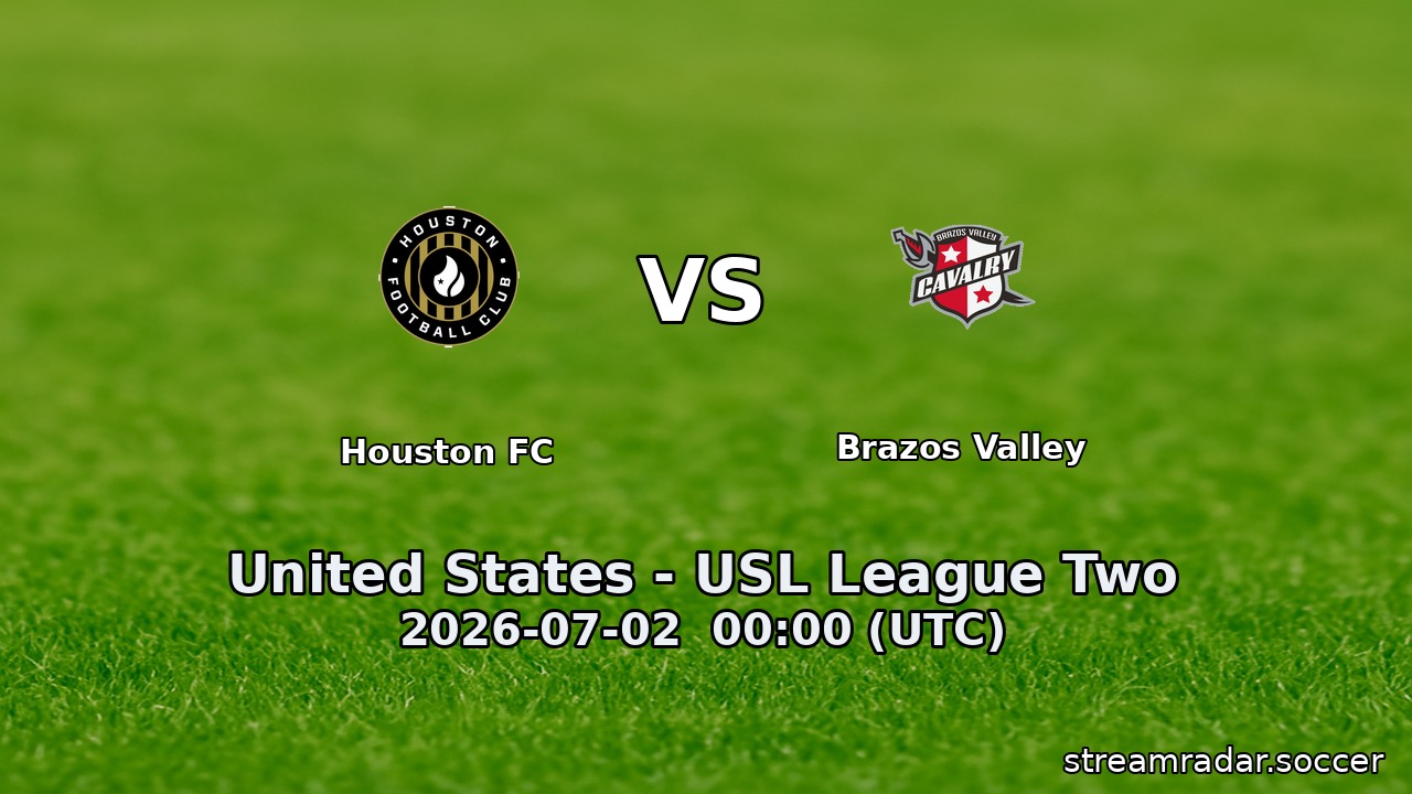 Houston FC vs Brazos Valley
