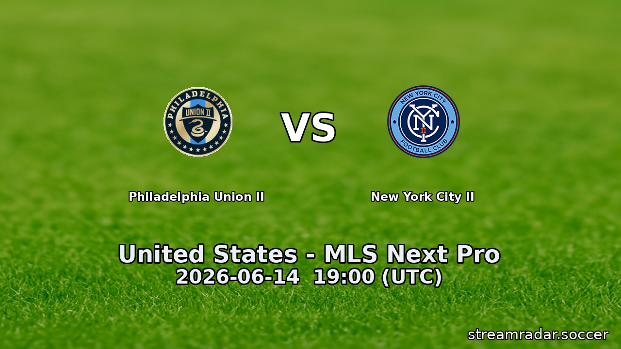 Philadelphia Union II vs New York City II