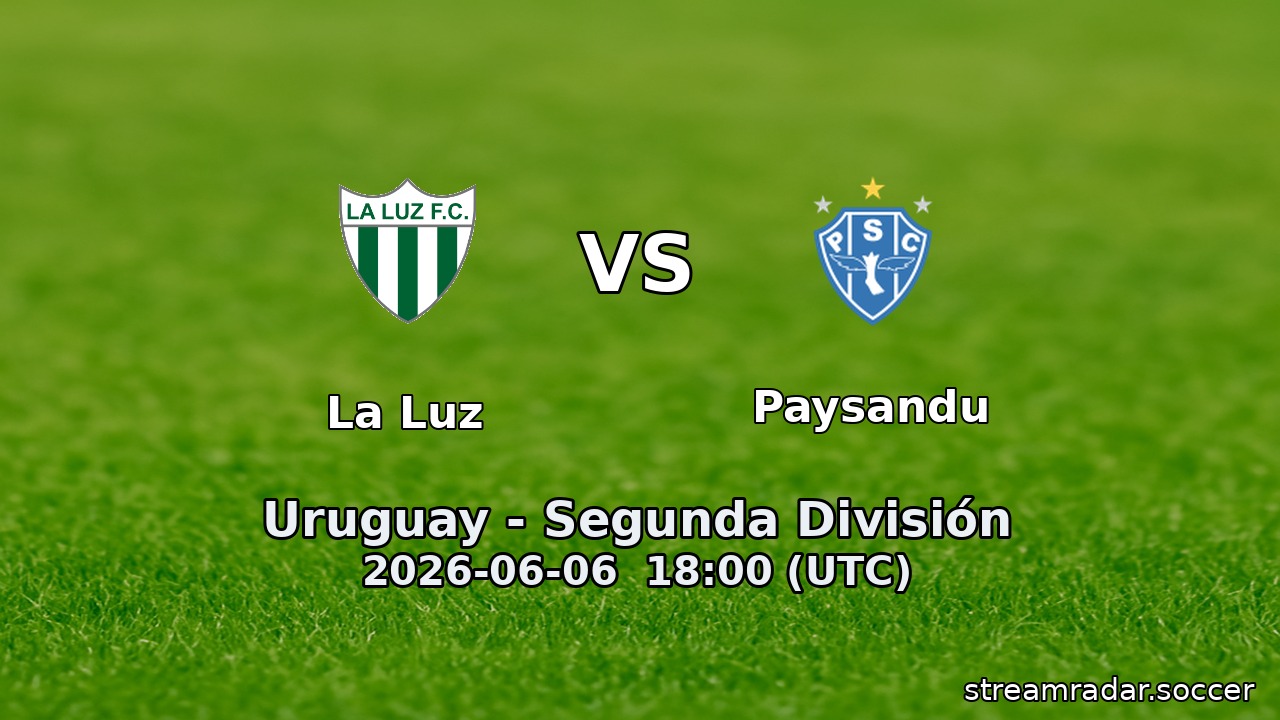 La Luz vs Paysandu