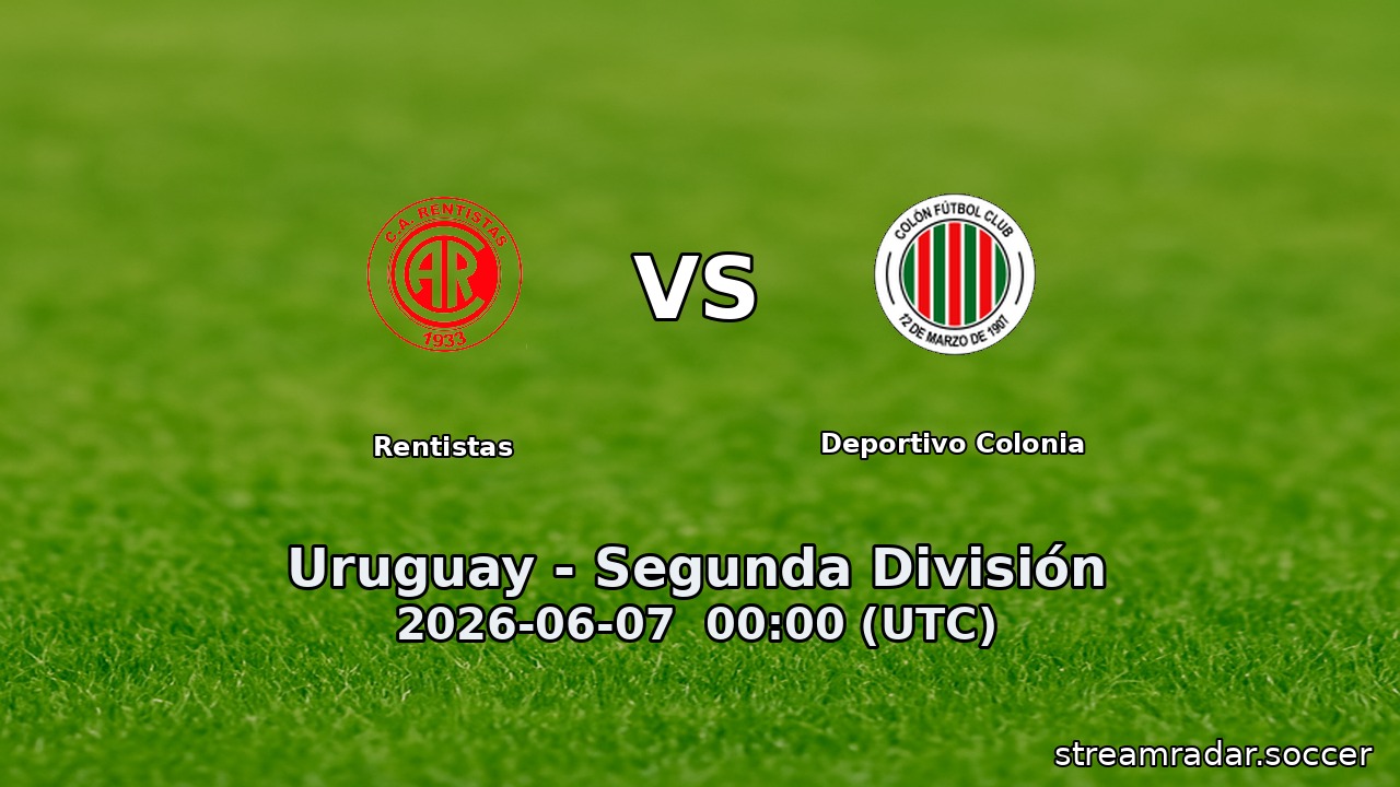 Rentistas vs Deportivo Colonia